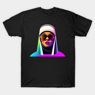 Nun Hip Hop Fashion Retro Colorful T-Shirt